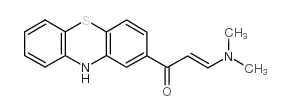 3-二甲基氨基-1-(10h-苯并-2-噻嗪)-2-丙烯-1-酮结构式