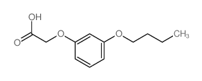 Acetic acid,2-(3-butoxyphenoxy)-结构式