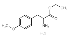ethyl 2-amino-3-(4-methoxyphenyl)propanoate结构式