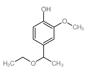 4-(1-ethoxyethyl)-2-methoxy-phenol结构式