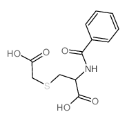 L-Cysteine,N-benzoyl-S-(carboxymethyl)-结构式