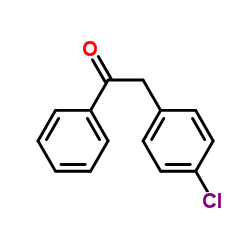 2-(4-氯苯基)-1-苯乙酮结构式