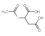 2-acetylsulfanylbutanedioic acid结构式
