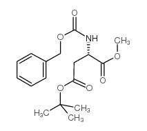 N-[苄氧羰基]-L-天冬氨酸 4-叔丁酯 1-甲酯结构式