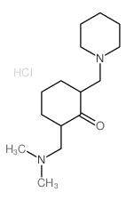 2-((Dimethylamino)methyl)-6-(1-piperidinylmethyl)cyclohexanone结构式