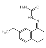 Hydrazinecarboxamide,2-(7-ethyl-3,4-dihydro-1(2H)-naphthalenylidene)-结构式