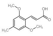 3-(2,6-dimethoxy-4-methylphenyl)acrylic acid结构式