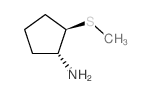 (1R,2R)-2-methylsulfanylcyclopentan-1-amine结构式