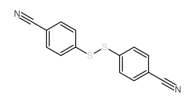 4-(4-cyanophenyl)disulfanylbenzonitrile结构式