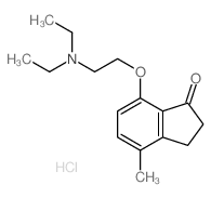 7-(2-diethylaminoethoxy)-4-methyl-2,3-dihydroinden-1-one结构式