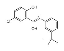 N-(3-tert-butylphenyl)-5-chloro-2-hydroxybenzamide结构式