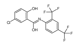 N-[2,4-bis(trifluoromethyl)phenyl]-5-chloro-2-hydroxybenzamide结构式