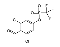 (3,5-dichloro-4-formylphenyl) trifluoromethanesulfonate结构式