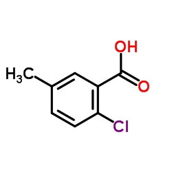 2-氯-5-甲基苯甲酸结构式