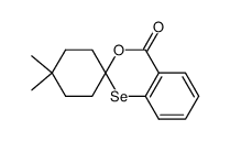 4',4'-dimethyl-4H-spiro[benzo[d][1,3]oxaselenine-2,1'-cyclohexan]-4-one结构式