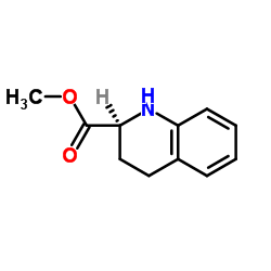 (S)-1,2,3,4-四氢喹啉-2-羧酸甲酯结构式