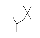 2-tert-butyl-1,1-dimethylcyclopropane结构式