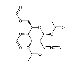 1,3,4,6-tetra-O-acetyl-2-azido-2-deoxy-β-D-mannopyranose结构式