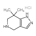 4,5,6,7-四氢-7,7-二甲基-1H-吡唑并[4,3-c]吡啶盐酸盐结构式