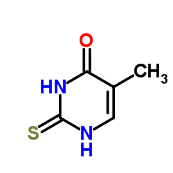 4-羟基-2-巯基-5-甲基嘧啶结构式