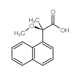 (R)-(-)-2-甲氧基-2-(1-萘基)丙酸结构式