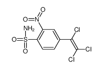 2-nitro-4-(1,2,2-trichloroethenyl)benzenesulfonamide结构式