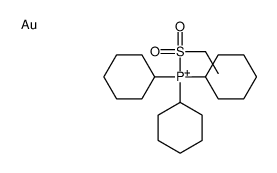 gold,tricyclohexyl(ethylsulfonyl)phosphanium结构式