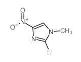 2-CHLORO-1-METHYL-4-NITRO-1H-IMIDAZOLE结构式