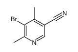 5-Bromo-4,6-dimethyl-3-pyridinecarbonitrile结构式
