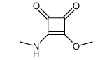 3-methoxy-4-(methylamino)cyclobut-3-ene-1,2-dione结构式