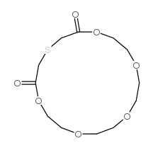 1,4,7,10,13-pentaoxa-16-thiacyclooctadecane-14,18-dione结构式