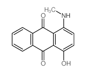 9,10-Anthracenedione,1-hydroxy-4-(methylamino)-结构式