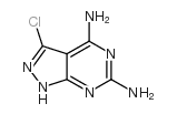 1H-Pyrazolo[3,4-d]pyrimidine-4,6-diamine, 3-chloro-结构式