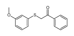 2-(3-methoxyphenyl)sulfanyl-1-phenylethanone结构式