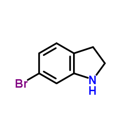 6-溴-2,3-二氢-1H-吲哚盐酸盐结构式