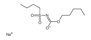 N-(Butylsulfonyl)carbamic acid pentyl ester结构式