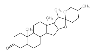 Spirostan-3-one, (5b,25S)-结构式