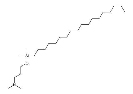 3-[dimethyl(octadecyl)silyl]oxy-N,N-dimethylpropan-1-amine结构式