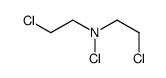 N,2-dichloro-N-(2-chloroethyl)ethanamine结构式