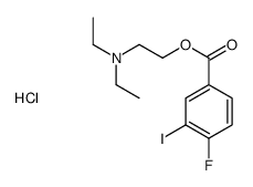 diethyl-[2-(4-fluoro-3-iodobenzoyl)oxyethyl]azanium,chloride结构式