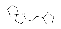 2-[2-(Tetrahydrofuran-2-yl)ethyl]-1,6-dioxaspiro[4.4]nonane结构式