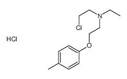 2-chloroethyl-ethyl-[2-(4-methylphenoxy)ethyl]azanium,chloride结构式