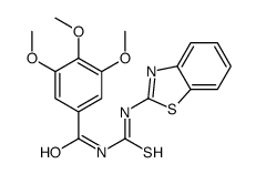 N-(1,3-benzothiazol-2-ylcarbamothioyl)-3,4,5-trimethoxybenzamide结构式