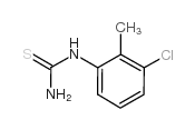 1-(3-氯-2-甲基苯基)-2-硫脲结构式