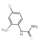 1-(4-氯-2-甲基苯基)-2-硫脲结构式