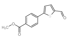 METHYL 4-(5-FORMYL-2-THIENYL)BENZENECARBOXYLATE结构式