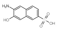 6-氨基-7-羟基萘-2-磺酸结构式