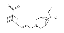 1-[3-[(E)-3-(2-nitrophenyl)prop-2-enyl]-3,8-diazabicyclo[3.2.1]octan-8-yl]propan-1-one结构式