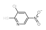 3-氯-2-疏基-5-硝基吡啶结构式