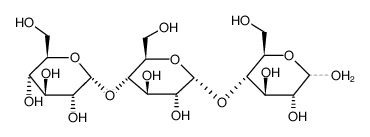 α-D-Glcp-(1->4)-α-D-Glcp-(1->4)-D-Glcp结构式